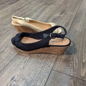 Nine West Wedge Sandals with Peep Toe